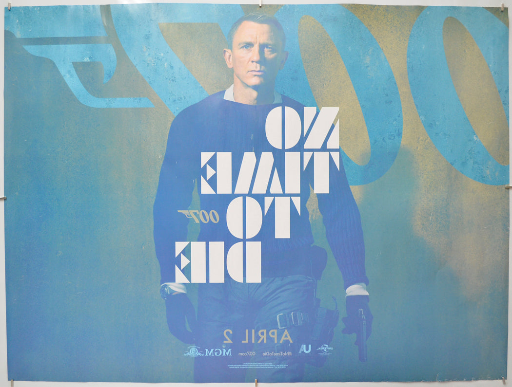 007 : NO TIME TO DIE (Back) Cinema Quad Movie Poster