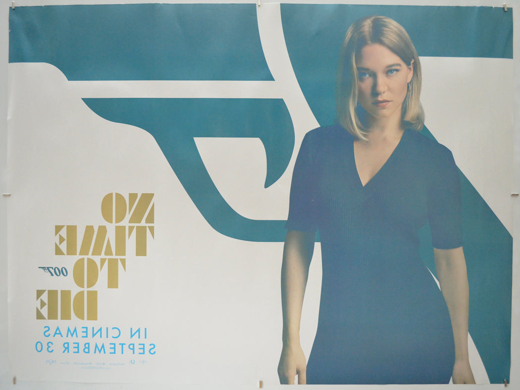 007 : NO TIME TO DIE (Back) Cinema Quad Movie Poster