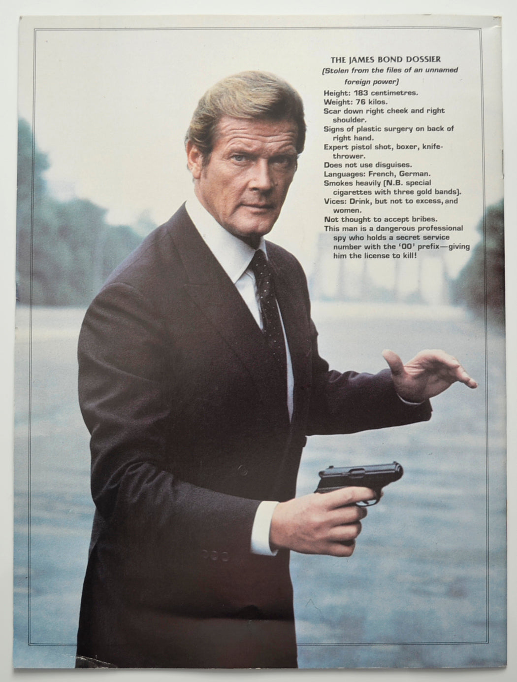 007 OCTOPUSSY (Back) Cinema Souvenir Brochure