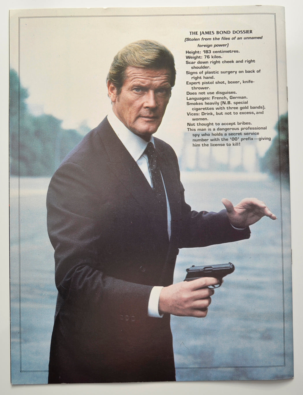 007 OCTOPUSSY (Back) Cinema Souvenir Brochure