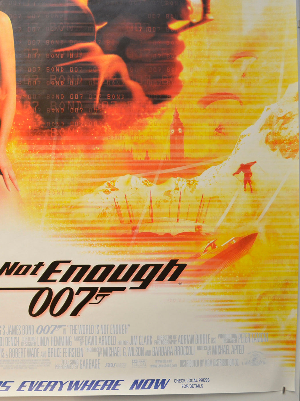 007 : THE WORLD IS NOT ENOUGH (Bottom Right) Cinema 4 Sheet Movie Poster