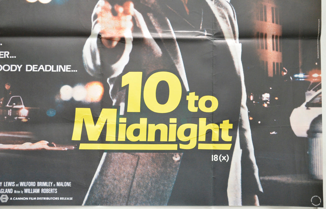 10 TO MIDNIGHT (Bottom Right) Cinema Quad Movie Poster