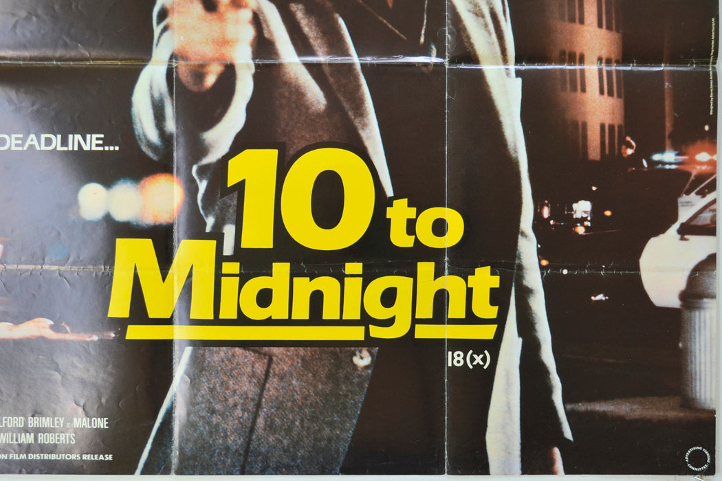 10 TO MIDNIGHT (Bottom Right) Cinema Quad Movie Poster