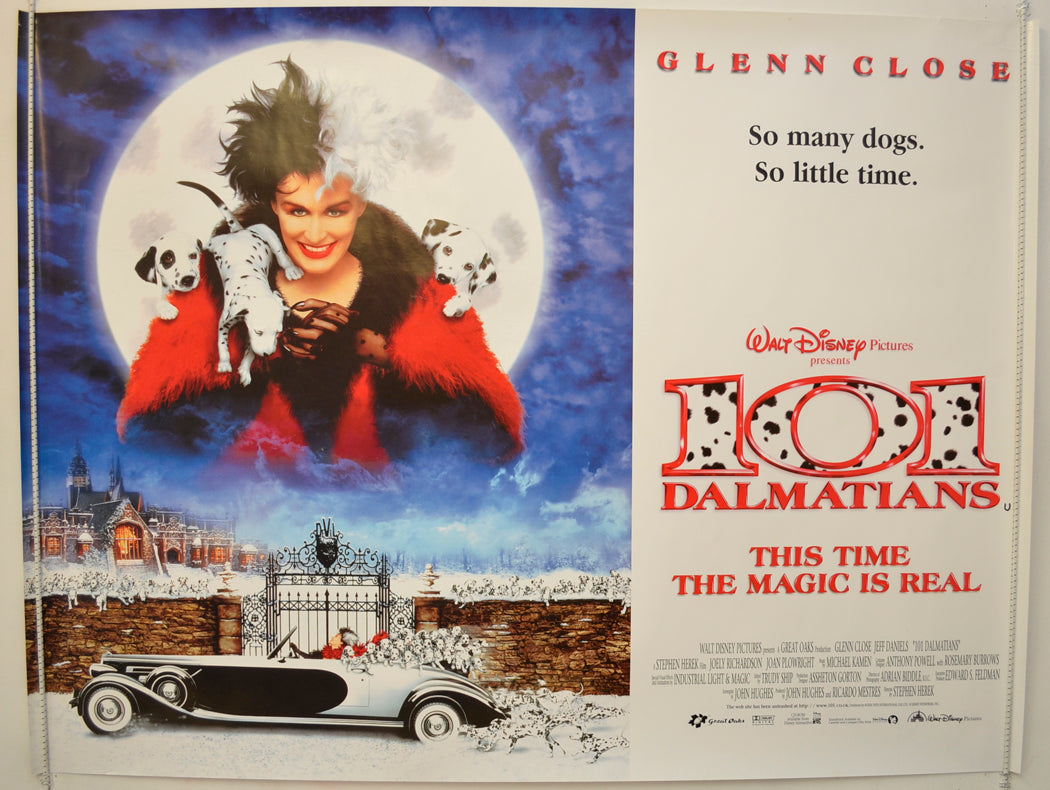 101 Dalmatians Original Quad Poster - Film Poster - Movie Poster