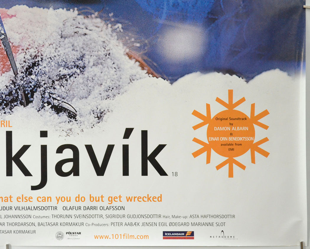 101 REYKJAVIK (Bottom Right) Cinema Quad Movie Poster