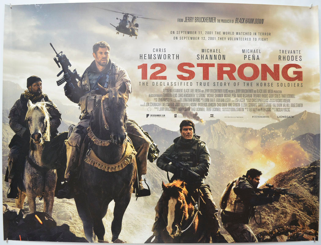 12 Strong Original Quad Poster - Film Poster - Movie Poster