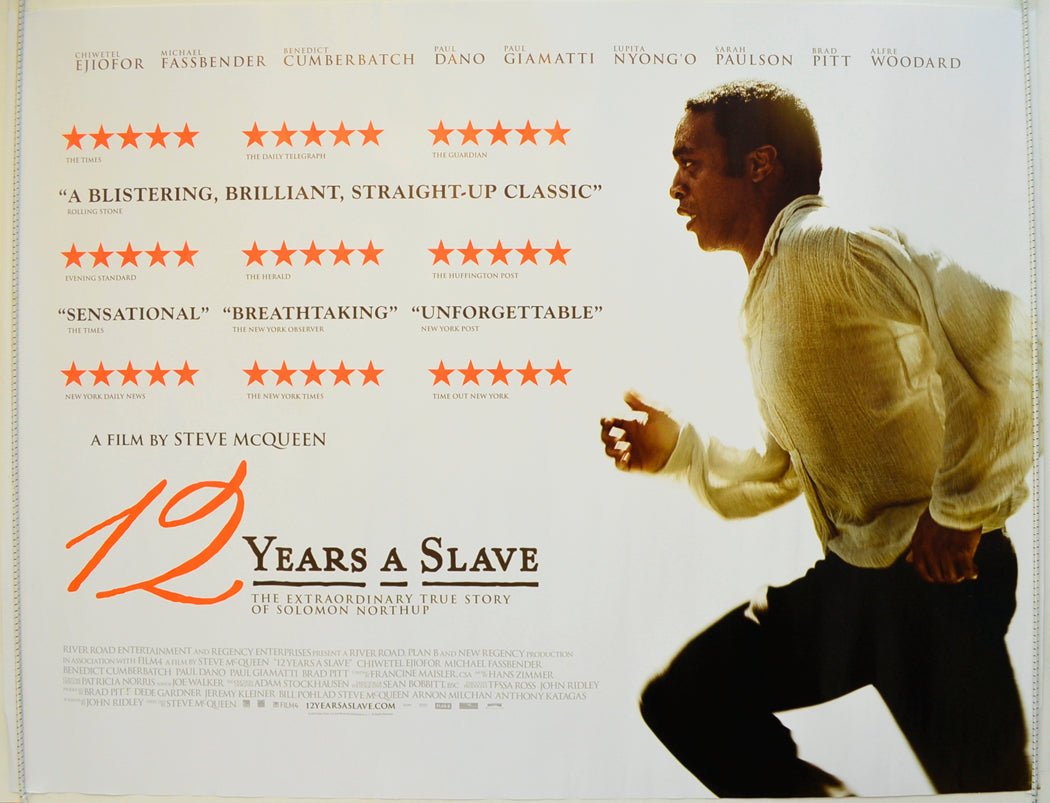 12 Years A Slave Original Quad Poster - Film Poster - Movie Poster
