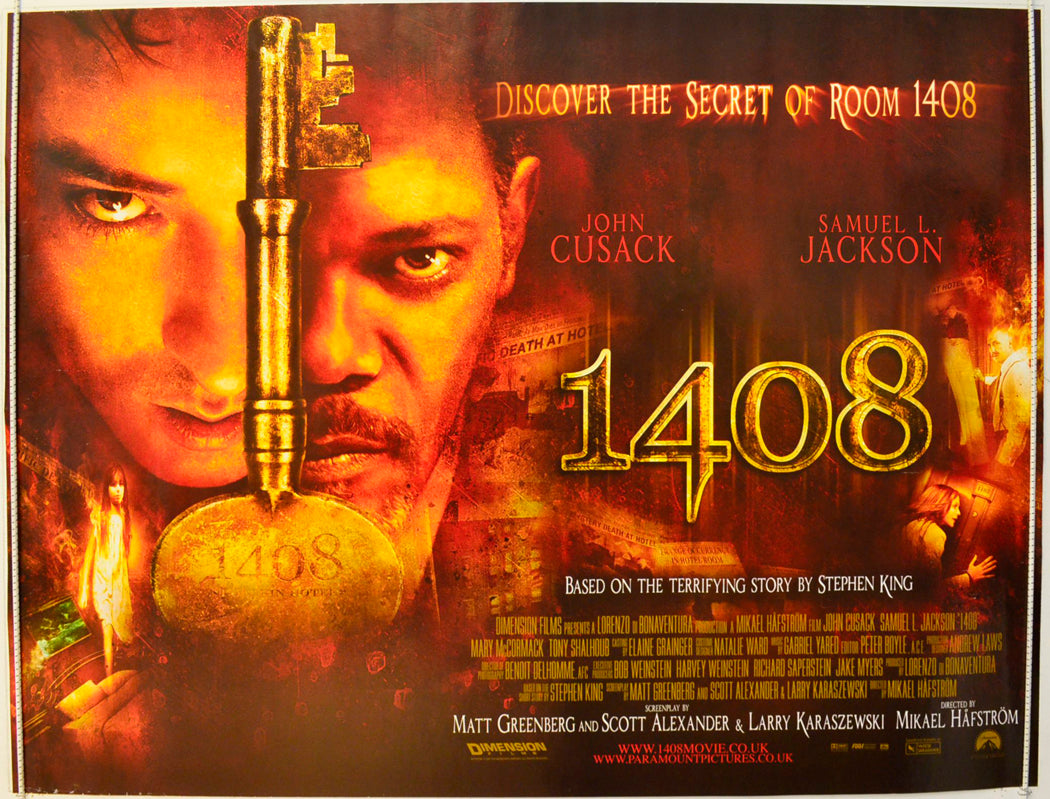 1408 Original British Quad Poster - Film Poster - Movie Poster