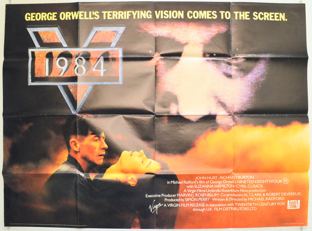 1984 Original British Quad Poster - Film Poster - Movie Poster