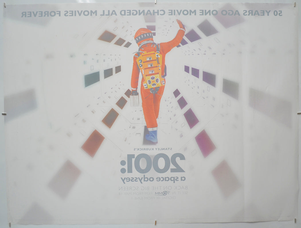 2001: A SPACE ODYSSEY (Back) Cinema Quad Movie Poster