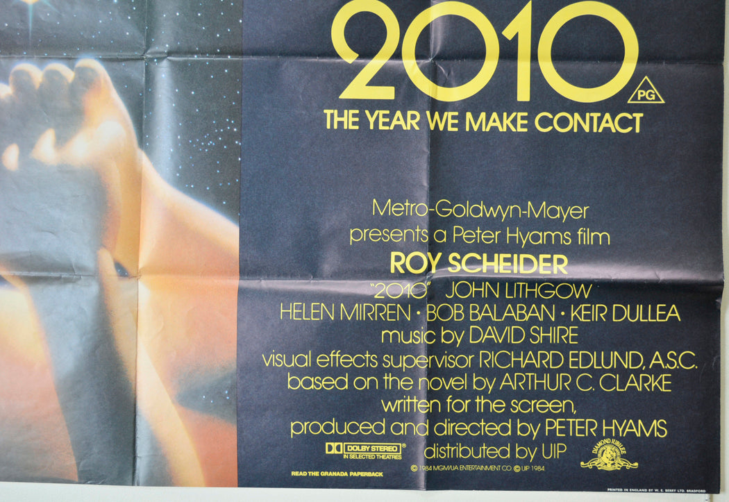 2010 : THE YEAR WE MAKE CONTACT (Bottom Right) Cinema Quad Movie Poster