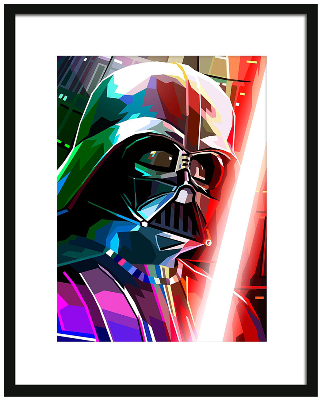 Abstract Star Wars Framed Art Print : Darth Vader Liam Brazier Framed Print