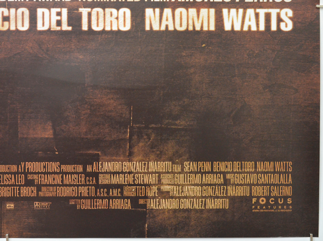 21 GRAMS (Bottom Right) Cinema Quad Movie Poster