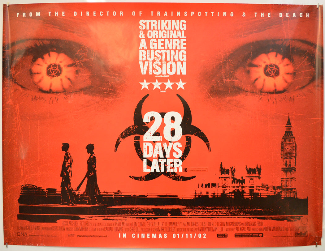 28 Days Later Original Quad Poster - Film Poster - Movie Poster