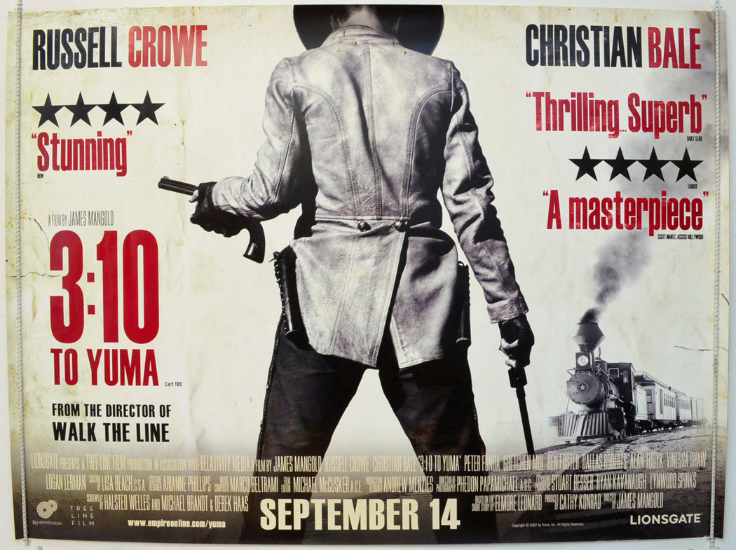 3:10 To Yuma Original British Quad Poster - Film Poster - Movie Poster