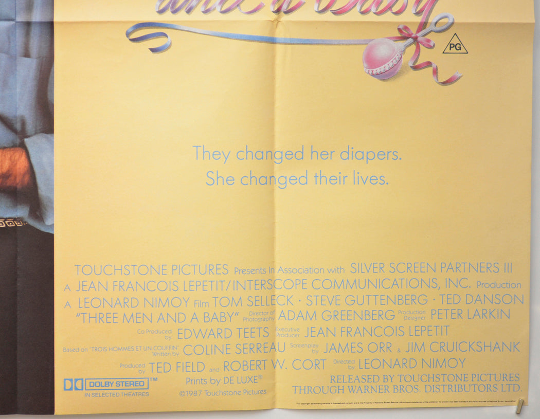 THREE MEN AND A BABY (Bottom Right) Cinema Quad Movie Poster
