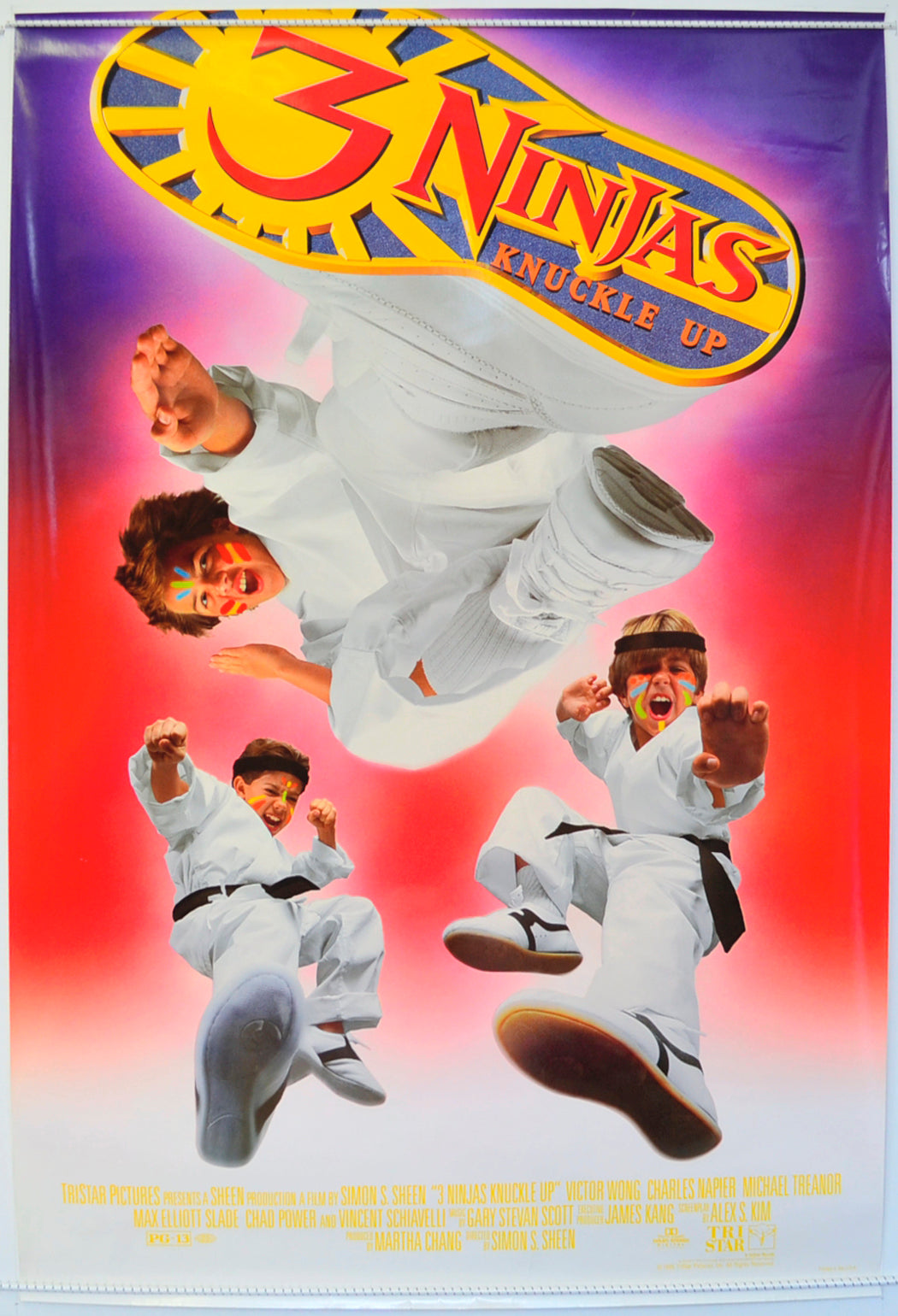 3 Ninjas Knuckle Up Original One Sheet Poster - Film Poster - Movie Poster