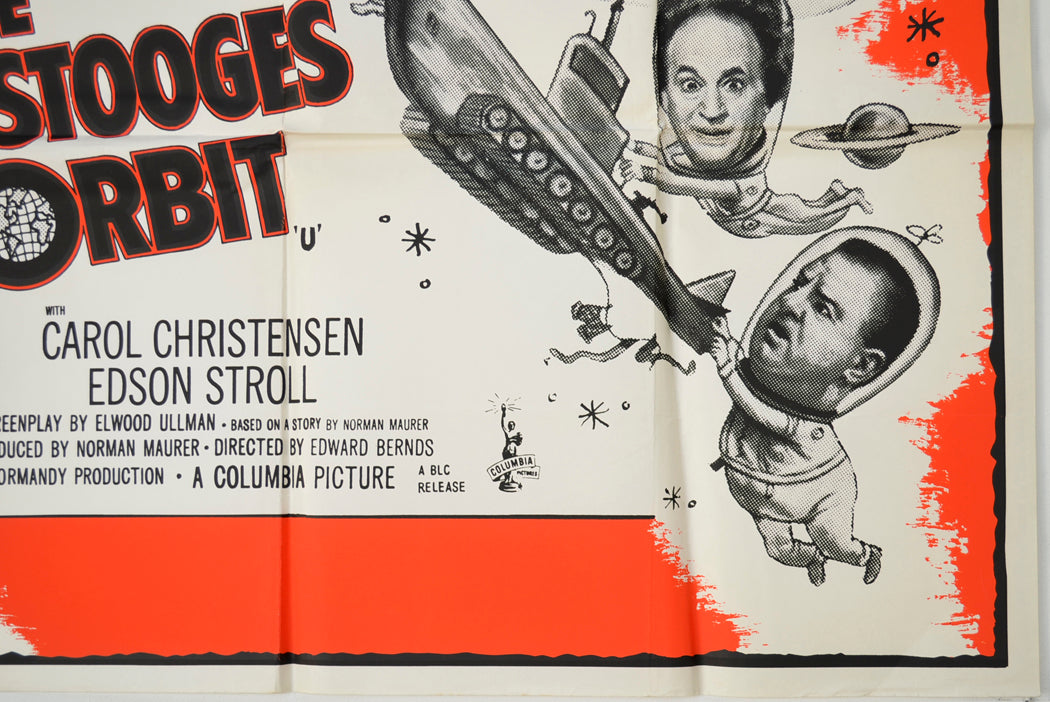 THE THREE STOOGES IN ORBIT (Bottom Right) Cinema Quad Movie Poster