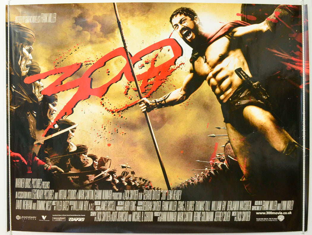 300 Original British Quad Poster - Film Poster - Movie Poster