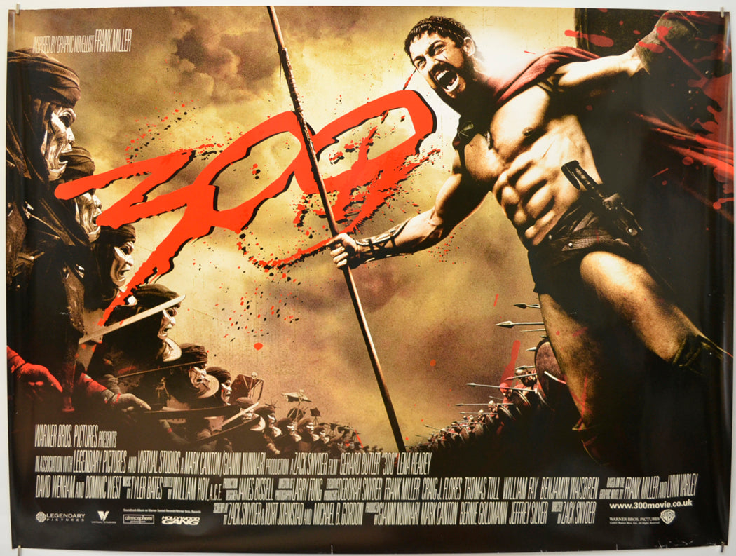 300 Original Quad Poster - Film Poster - Movie Poster