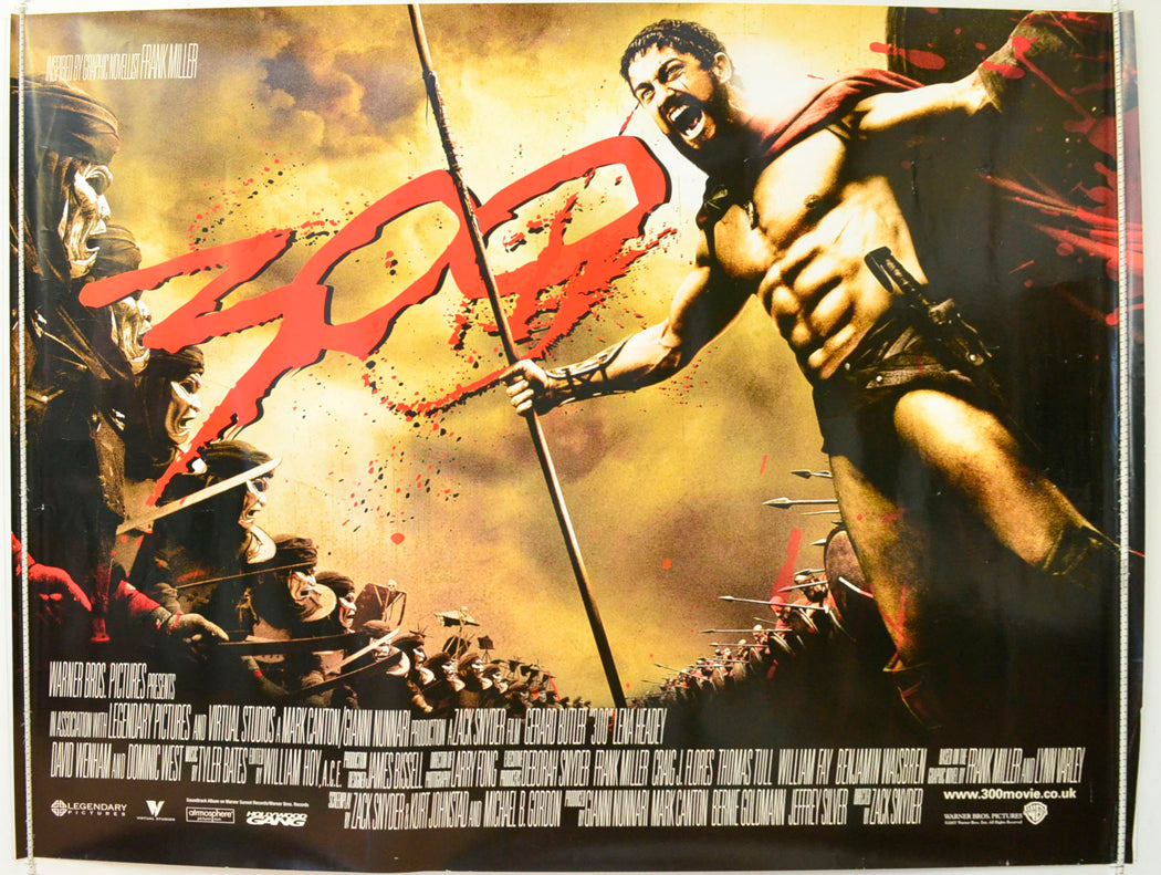 300 Original British Quad Poster - Film Poster - Movie Poster