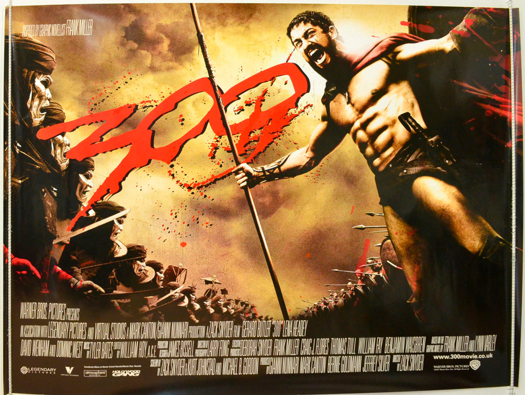 300 Original British Quad Poster - Film Poster - Movie Poster