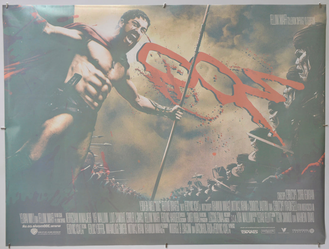 300 (Back) Cinema Quad Movie Poster