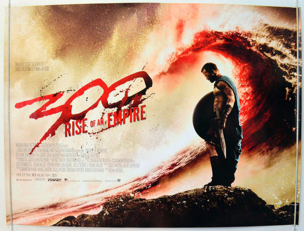 300 : Rise Of An Empire (Version 1) Original British Quad Poster - Film Poster - Movie Poster