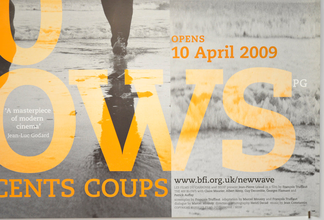 THE 400 BLOWS (Bottom Right) Cinema Quad Movie Poster