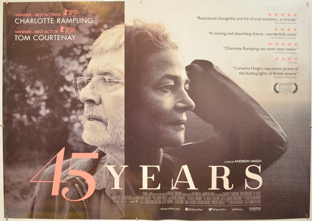 45 Years Original Quad Poster - Film Poster - Movie Poster
