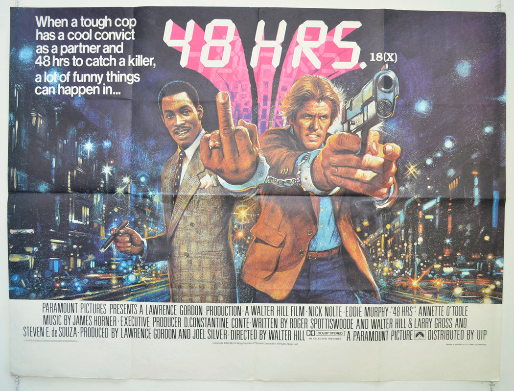 48 Hrs Original British Quad Poster - Film Poster - Movie Poster