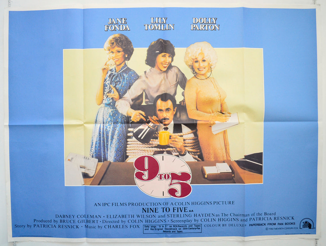 Nine To Five (a.k.a. 9 to 5) Original Quad Poster - Film Poster - Movie Poster