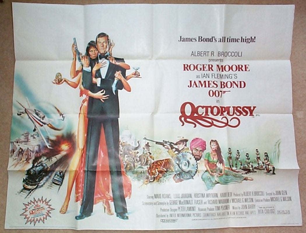 007 : Octopussy (James Bond) Original British Quad Poster - Movie Poster