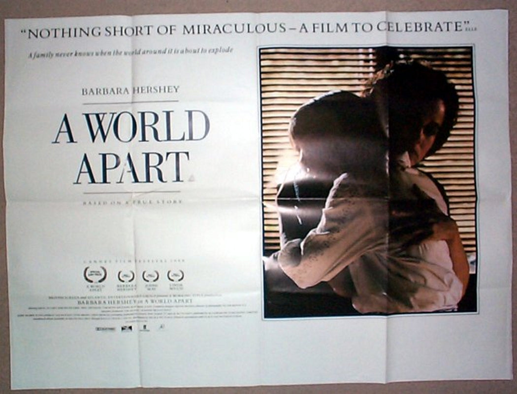 A WORLD APART Original Quad Movie Poster