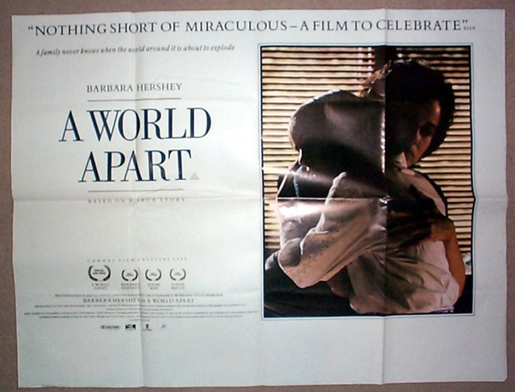 A WORLD APART Original Quad Movie Poster