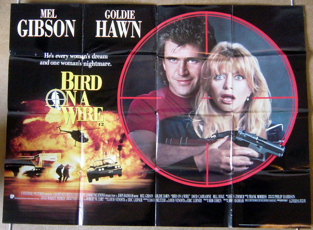 Bird On A Wire Original Quad Movie Poster