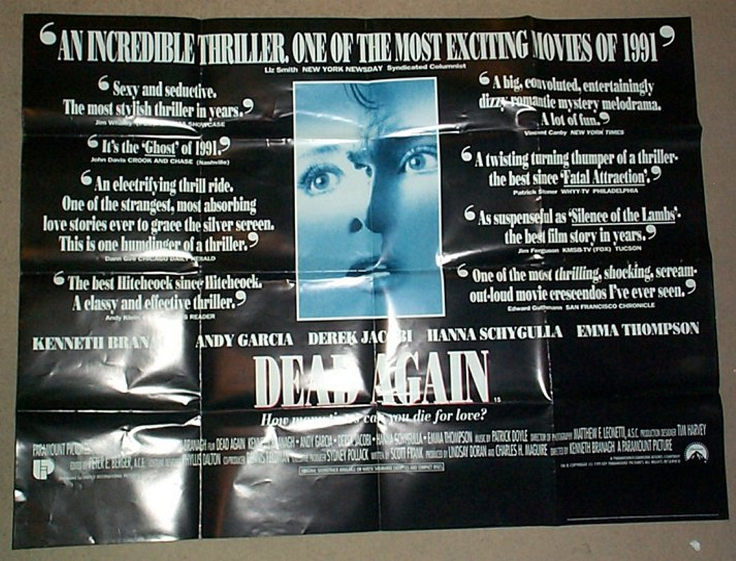 Dead Again Original Quad Movie Poster