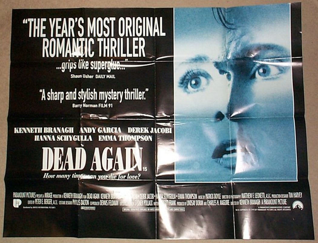 Dead Again Original Quad Movie Poster