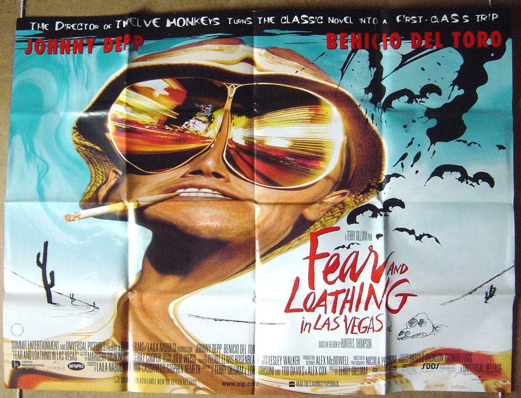 Fear And Loathing In Las Vegas Original Quad Movie Poster