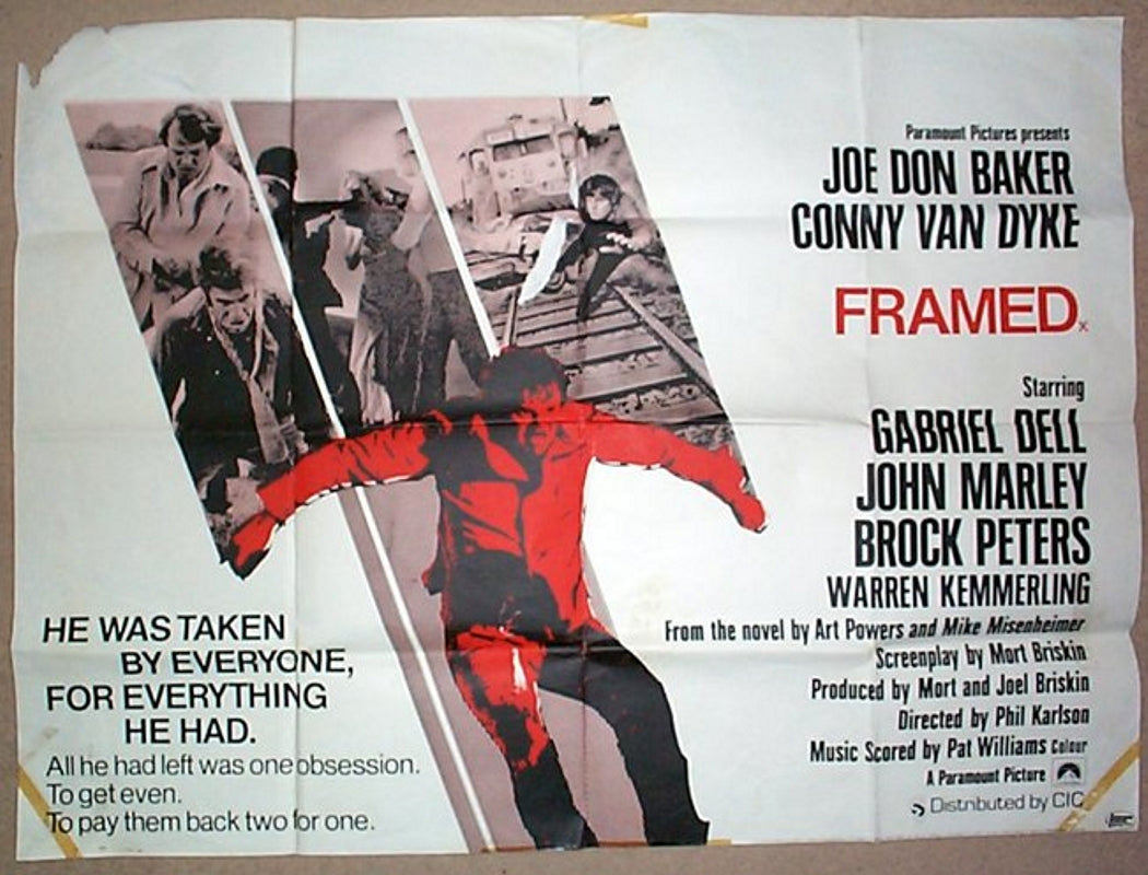 Framed Original Quad Movie Poster