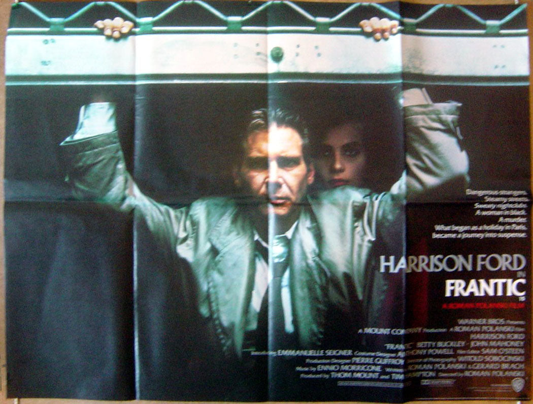 Frantic Original Quad Movie Poster