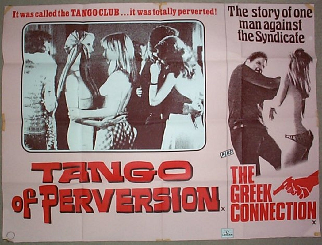 Tango Of Perversion / The Greek Connection (Double Bill) Original Quad Movie Poster