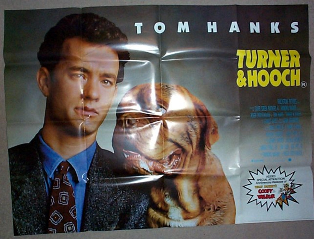 Turner And Hooch Original Quad Movie Poster