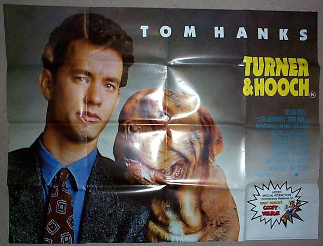 Turner And Hooch Original Quad Movie Poster