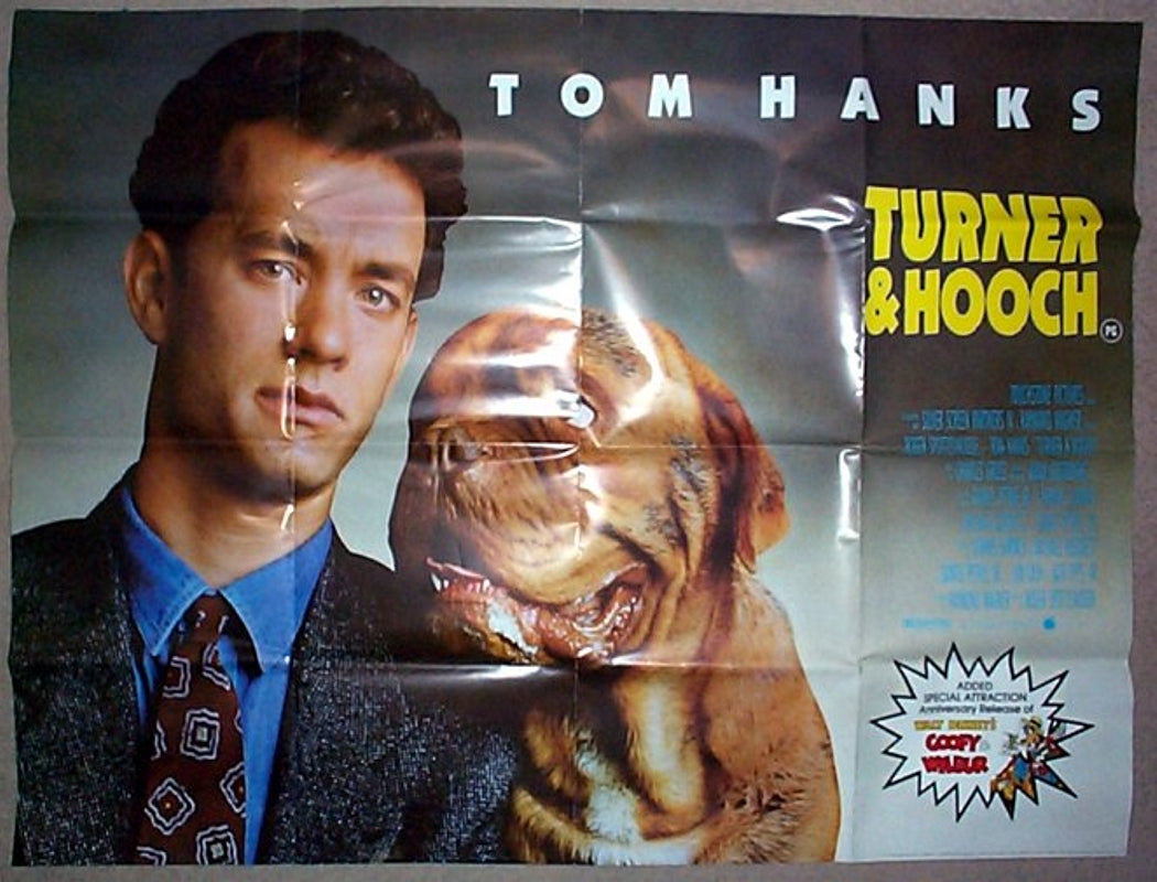 Turner And Hooch Original Quad Movie Poster