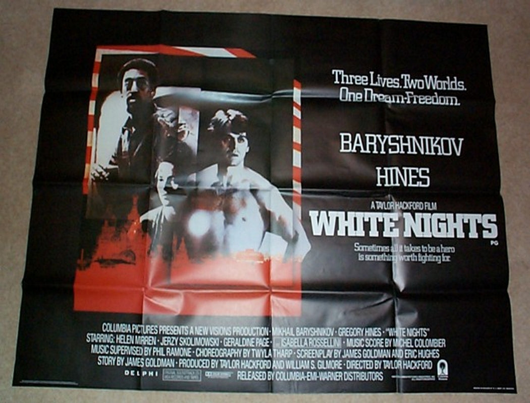 White Nights Original Quad Movie Poster