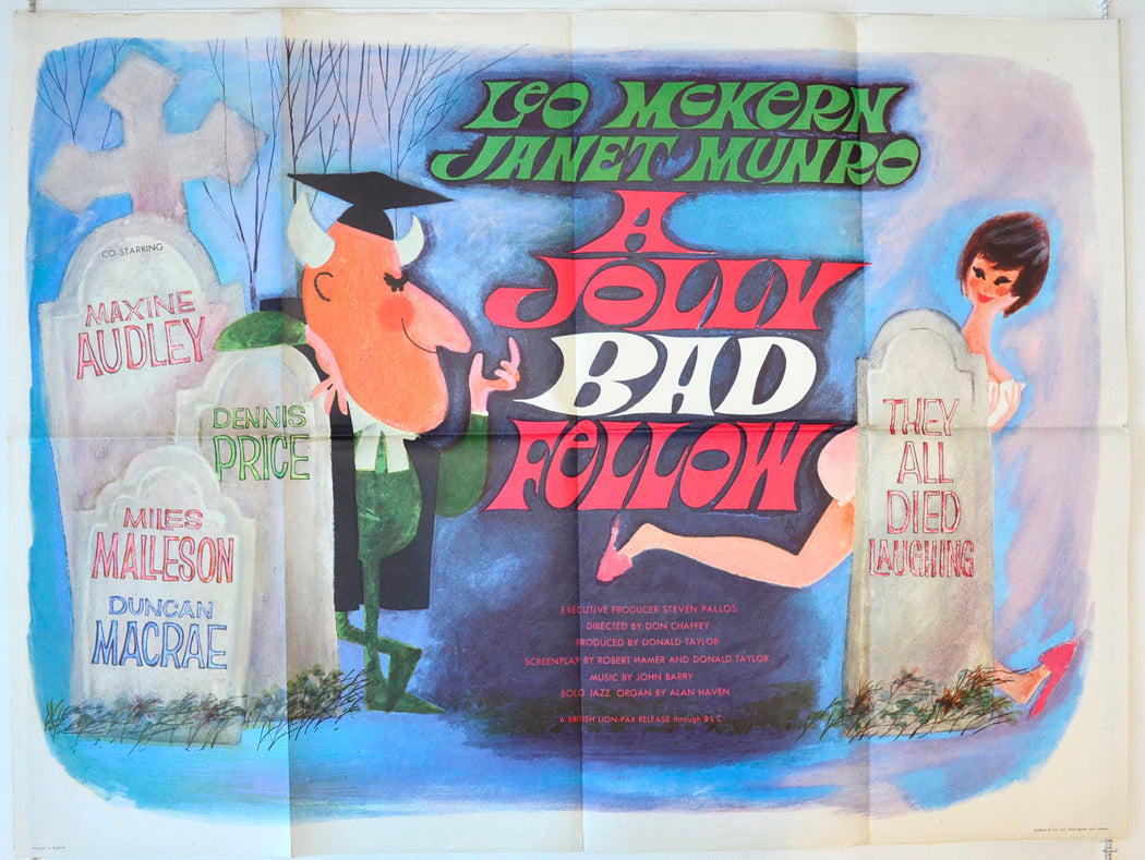 A Jolly Bad Fellow (a.k.a. They All Died Laughing) Original British Quad Poster - Movie Poster