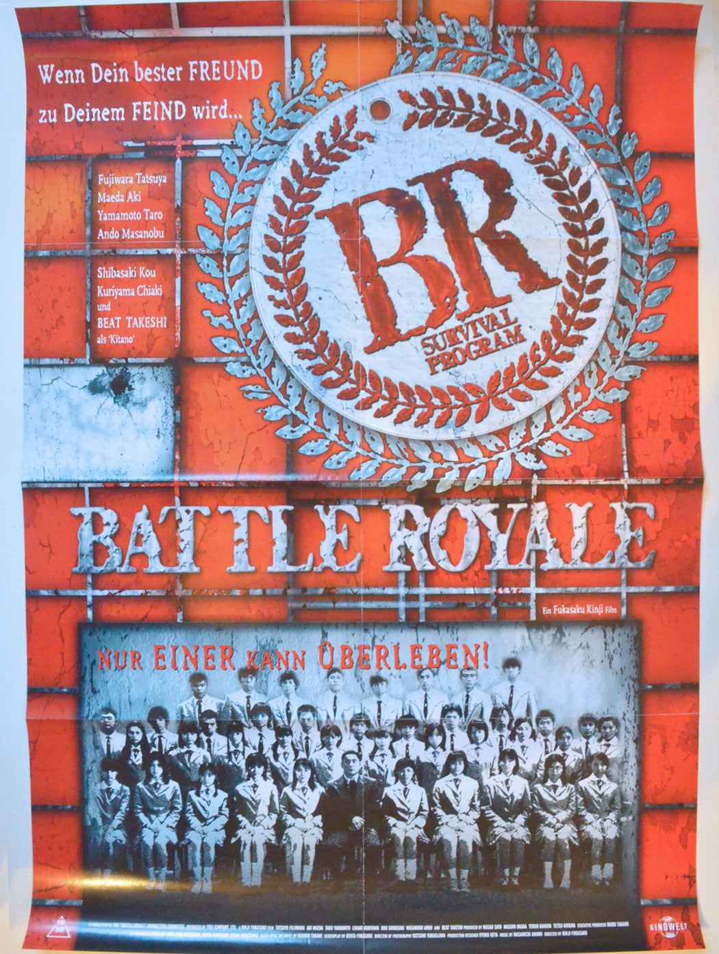Battle Royale (a.k.a. Batoru rowaiaru) Original German A1 Poster - Movie Poster