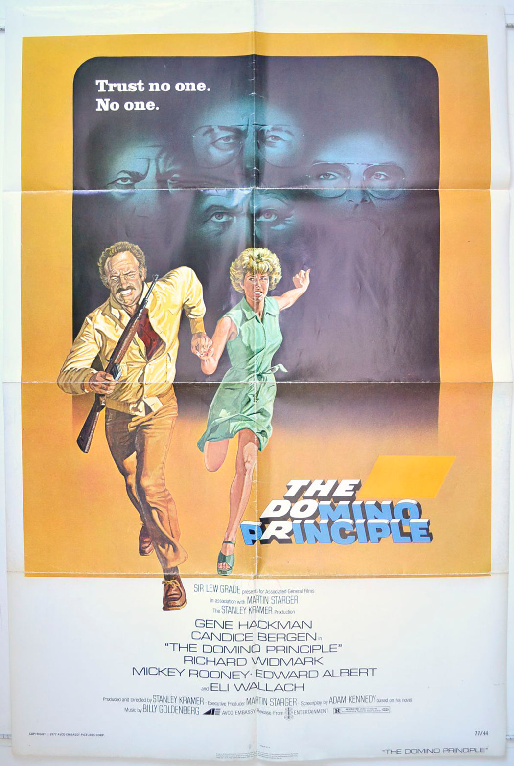 The Domino Principle (a.k.a. The Domino Killings) Original One Sheet Poster - Movie Poster