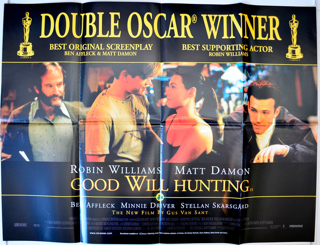 Good Will Hunting (Oscars Version) Original British Quad Poster - Movie Poster